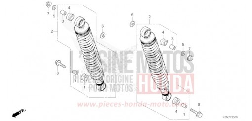 COUSSIN ARRIERE CBF125MM de 2021